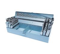 Jeu de 118 forets cylindriques HSS 1-13 mm pour metal Holzmann sps118