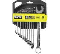 Jeu de 12 clés (8, 9, 10, 11, 12, 13, 14, 15, 16, 17, 19, 22 mm) - RYOBI - Angle de reprise 15° - Compatible avec Ryobi® LINK