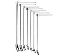 Jeu de 12 clés à douilles en 'T' à cardan avec poignée coulissante métriques série 99C.JE FACOM