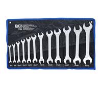 JEU DE 12 CLES PLATES DOUBLE FOURCHES DE 6 x 7 mm à 30 x 32 mm CHROME VANADIUM