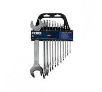 Jeu de 12 clés plates PEREL - Chrome vanadium - Dimensions : 6 x 7 à 30 x 32 mm