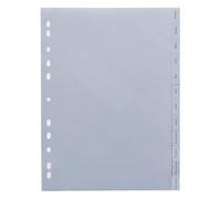 Jeu de 12 intercalaires mensuels polypropylène gris 12/100e - Maxiburo