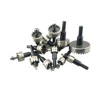 Jeu De 12 Scies Cloches HSS (15-50 Mm) For Le Perçage De Métaux, Alliages, Acier Inoxydable Et Bois.(13PCS 16-53mm)