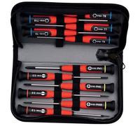 Peddinghaus Jeu de 12 tournevis de précision MOB - 9169020001 en trousse