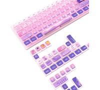 Jeu de 120 Touches PBT Pudding Keycaps,Profil ASA,Sublimation Thermique,Disposition ANSI US pour Clavier Mécanique 60% TKL,Compatible avec Les Commutateurs Cherry MX Gateron Otemu Kailh