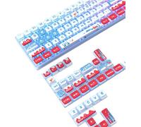 Jeu de 120 Touches PBT Pudding Keycaps,Profil ASA,Sublimation Thermique,Disposition ANSI US pour Clavier M?canique 60% TKL,Compatible avec Les Commutateurs Cherry MX Gateron Otemu Kailh