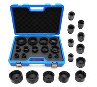 Jeu De 13 Clés à Écrous Fendus 1/2", Filetage Intérieur 18-80 mm Longueur 60 mm Compatible Avec Les Contre Écrous KM, KML, HM, HML, HMLL (Din 981) Et Les Écrous Ronds Outil Pour Roulements Et Arbres