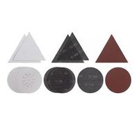 kwb by Einhell Kit 15 feuilles abrasives Ø225 mm pour ponceuses cloisons sèches P80/P120