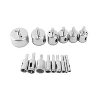 Jeu de 15 forets de scie cloche diamantée, 49 mm à 57,5 mm/1,93 pouces à 2,26 pouces, foret diamanté pour verre, céramique, bouteilles, pots, marbre, pierre de granit 6 à 50 mm