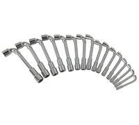 Jeu de 16 clés à pipe débouchées métriques 6 pans - KSTOOLS - 517.0441