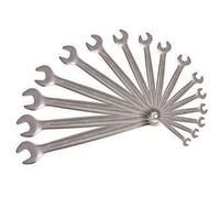 KS TOOLS - 922.0045 - Jeu de 16 clés mixtes métriques - Jeu de clé à cliquet de 8 à 24 mm livré en boite - Angle de fourche et œil incliné à 15° - 16 pièces