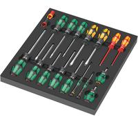 Wera 9710 Insert en mousse avec Tournevis Set 1, 18 pièces