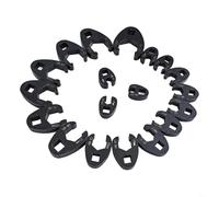 Jeu de 19 clés à douille métriques 8-32 mm pour entraînement 3/8" et 1/2", acier au chrome-vanadium, idéal pour une utilisation automobile et atelier