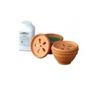 Jeu de 2 absorbeurs d'humidité terre cuite