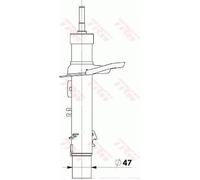 TRW - Jeu de 2 amortisseurs JGM1019T - Réf. JGM1019T