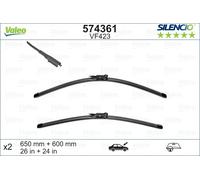 Jeu de 2 balais d'essuie-glace VALEO 574361 - 650+600 mm - Réf. 149574361
