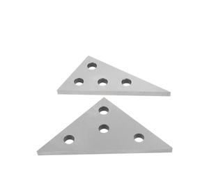 Jeu de 2 cales angulaires de précision, outil d'usinage triangulaire, règle de calibration multi-angles for tours, fraiseuses et rectifications.