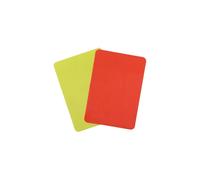Jeu de 2 cartes d'arbitre Softee Rouge 12x9 cm Unisex