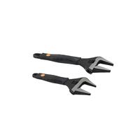 Jeu de 2 Clés Réglables à Large Ouverture, Mâchoires Ultra Fines pour L'entretien des équipements, Acier allié Cr V