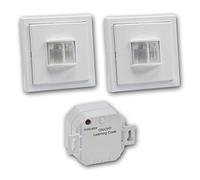Jeu de 2 détecteurs de Mouvement et récepteurs sans Fil IP20