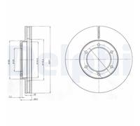 DELPHI BG4209 Disque de frein