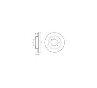 Jeu de 2 disques de frein arrière DELPHI BG3203