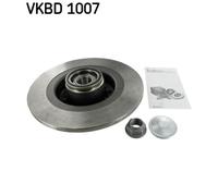 Jeu de 2 disques de frein arrière SKF VKBD 1007