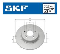 SKF VKBD 90137 S2 Disque de frein