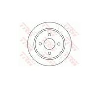 Jeu de 2 disques de frein arrière TRW DF1654