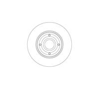 Jeu de 2 disques de frein arrière TRW DF4274S