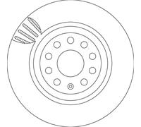 Jeu de 2 disques de frein arrière TRW DF4754