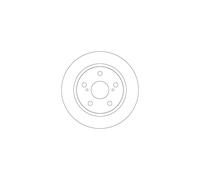 Jeu de 2 disques de frein arrière TRW DF4830