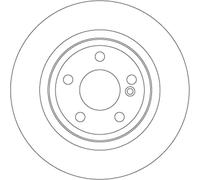 Jeu de 2 disques de frein arrière TRW DF6634