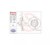 Jeu de 2 disques de frein avant BREMBO 09.9624.24