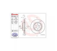 Jeu de 2 disques de frein avant BREMBO 09.D619.11
