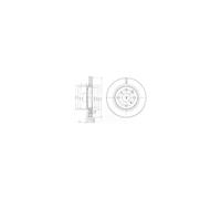 Jeu de 2 disques de frein avant DELPHI BG3976