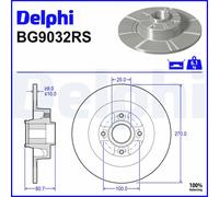 Jeu de 2 disques de frein avant DELPHI BG9032RS