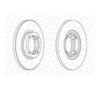 Jeu de 2 disques de frein avant FERODO DDF1076C