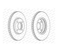 FERODO DDF2461C Disque de frein
