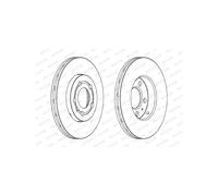 Jeu de 2 disques de frein avant FERODO DDF927