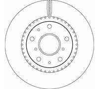 Jeu de 2 disques de frein avant TRW DF4741