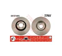 Jeu de 2 disques de frein avant TRW DF4748S