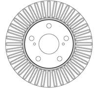 Jeu de 2 disques de frein avant TRW DF4808