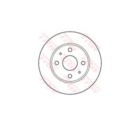 Jeu de 2 disques de frein avant TRW DF4887