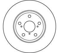 Jeu de 2 disques de frein avant TRW DF4939S
