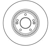 TRW - Disque de frein DF6108S (Vendu à l'unité) - Réf. 1159628