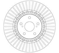 Disque de frein TRW DF6265 avant, ventilé, 1 pièce