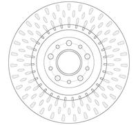 Jeu de 2 disques de frein avant TRW DF6424