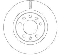 2 x TRW DF6785 Disque de frein pour PEUGEOT