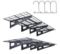 Jeu de 2 étagères de garage VEVOR 1220 x 620 x 200 mm Rangement d'outils 113,4 par couche Support d'outils mural 122 x 61 cm Surface d'étagère Étagères de rangement Étagère métallique Organisateur d'o